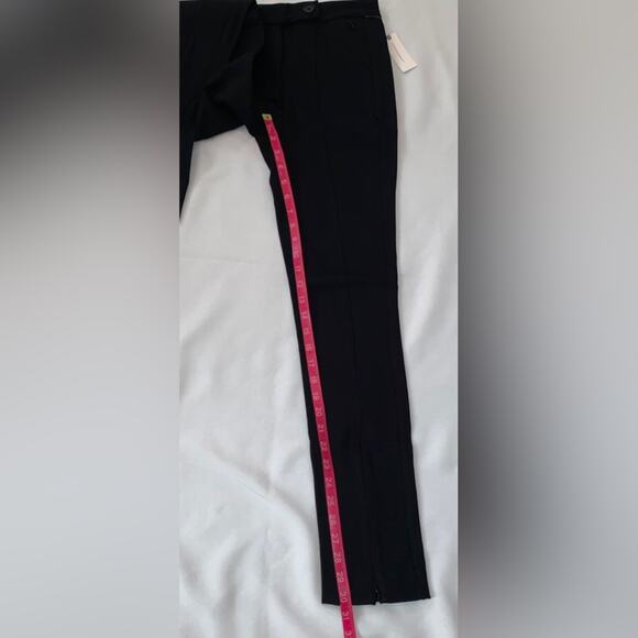 MAEVE by ANTHROPOLOGIE NWT Black Ankle Zip Pants Size 0 High Rise Slim Leg - Picture 9 of 15